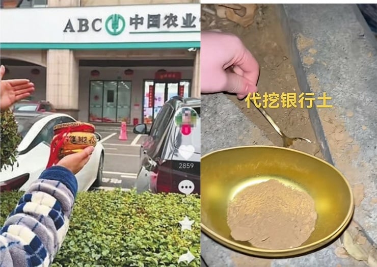 Đào đất quanh ngân hàng bán lấy lộc, giá 3 triệu đồng/túi